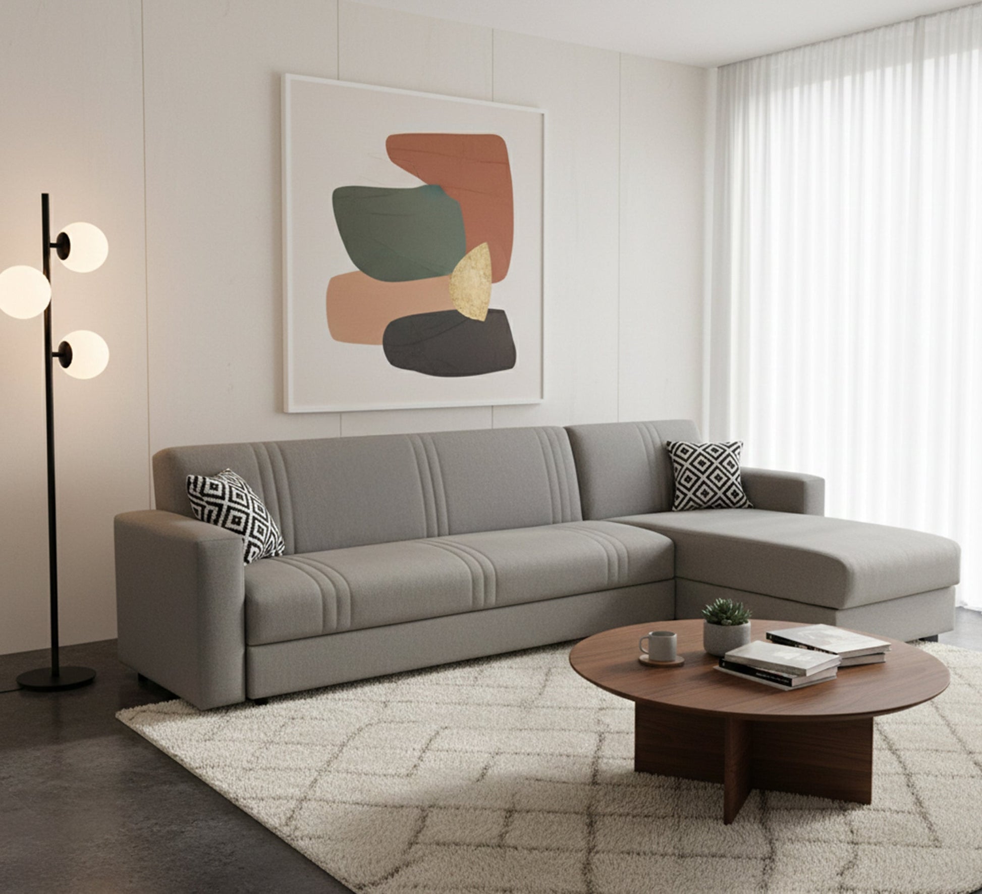 L - Shaped Corner: Versatile Multi - Storage Solution - Vitrine Furniture - Furniture