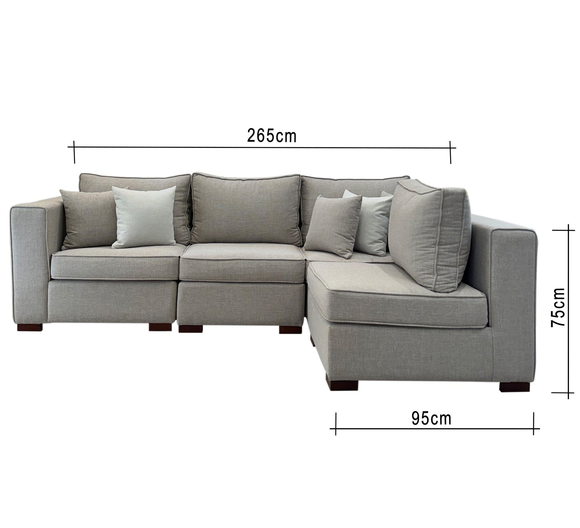 L - shaped sectional corner - Vitrine Furniture - Furniture