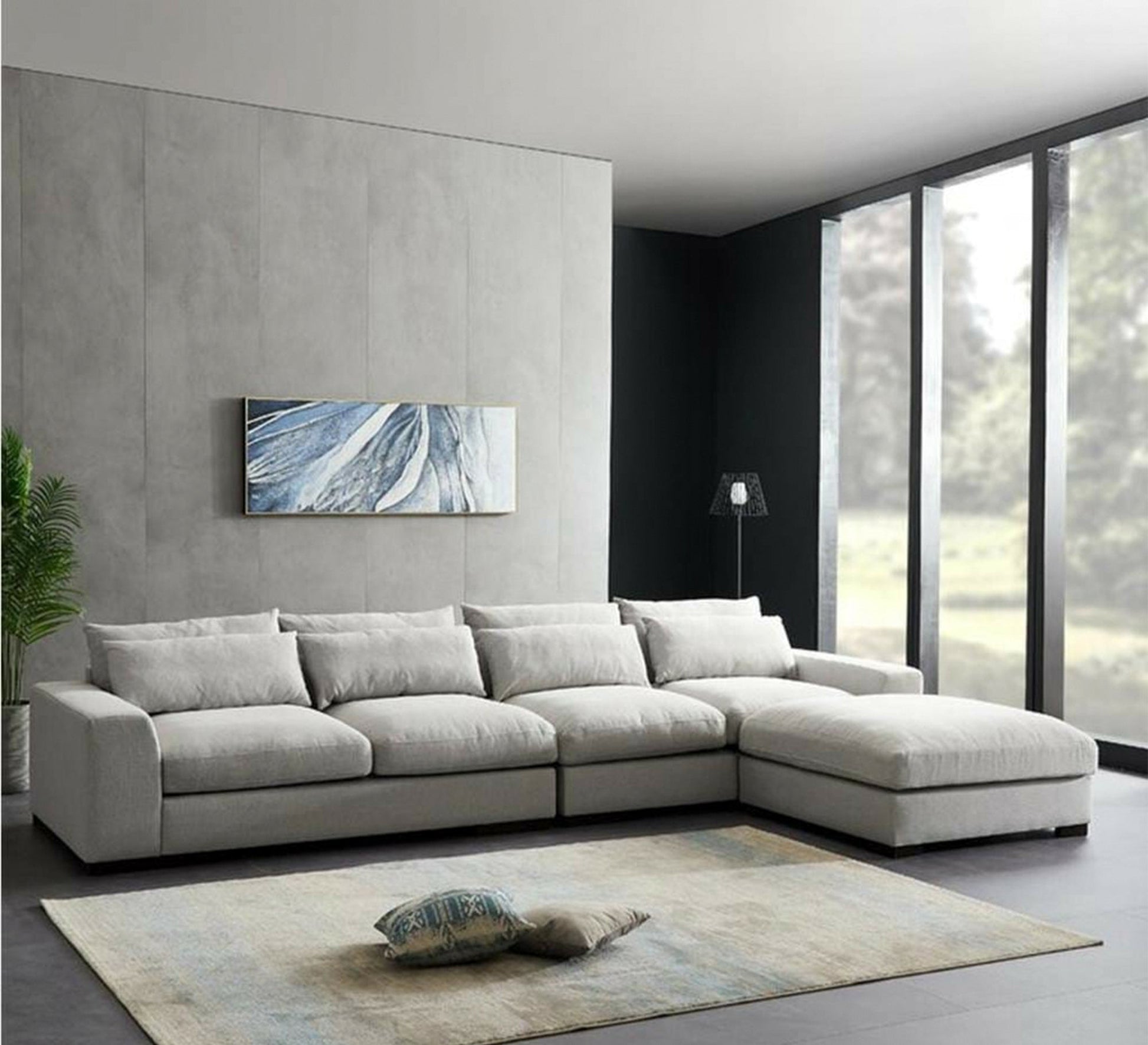 L - Shaped Sectional: Modern Comfort & Style - Vitrine Furniture - L - shape sofa set