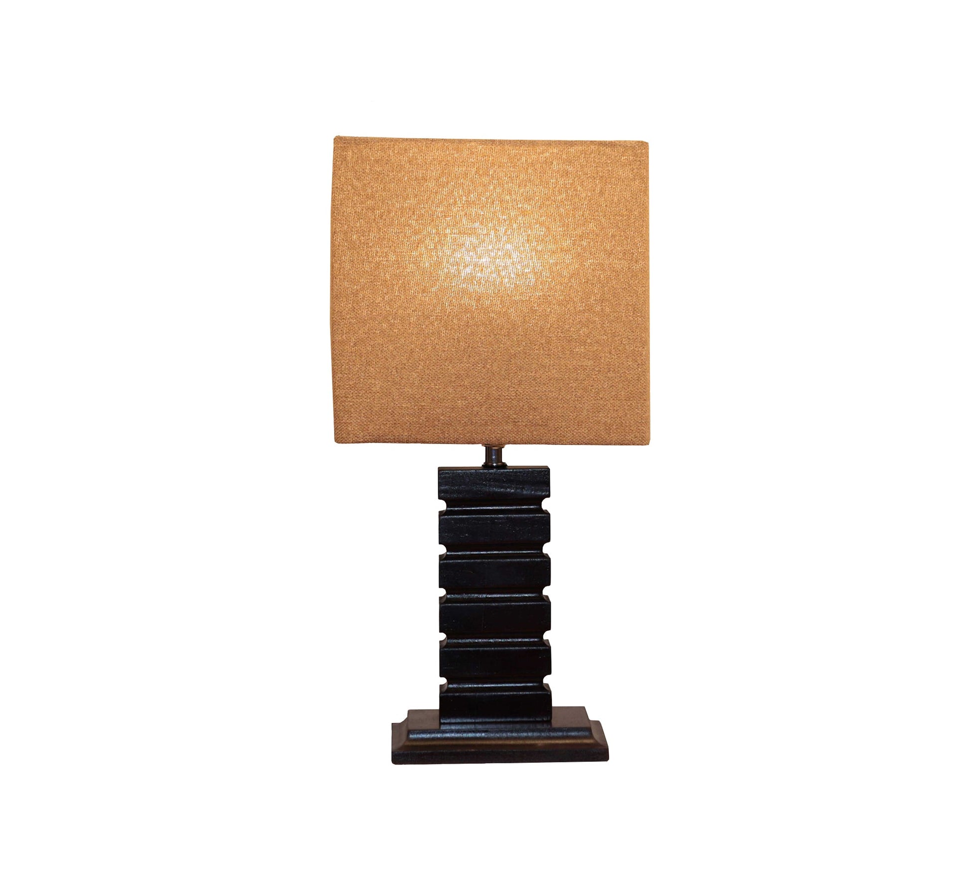 Lampshade with beige cover and brown base - Vitrine Furniture - Lighting