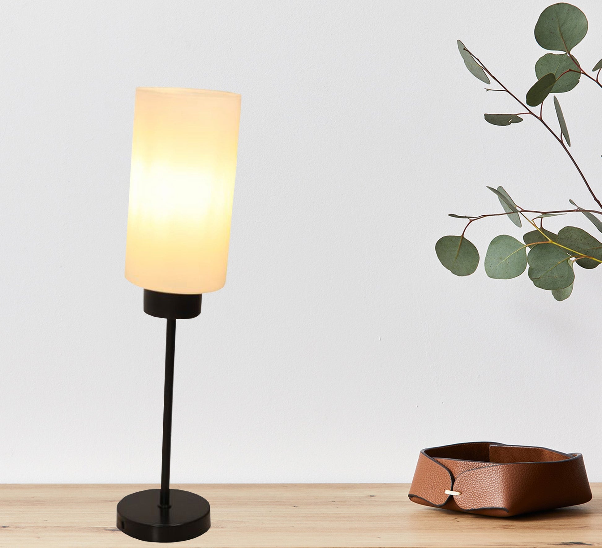 Lampshade with cylindrical glass cover - Vitrine Furniture - Table lamps