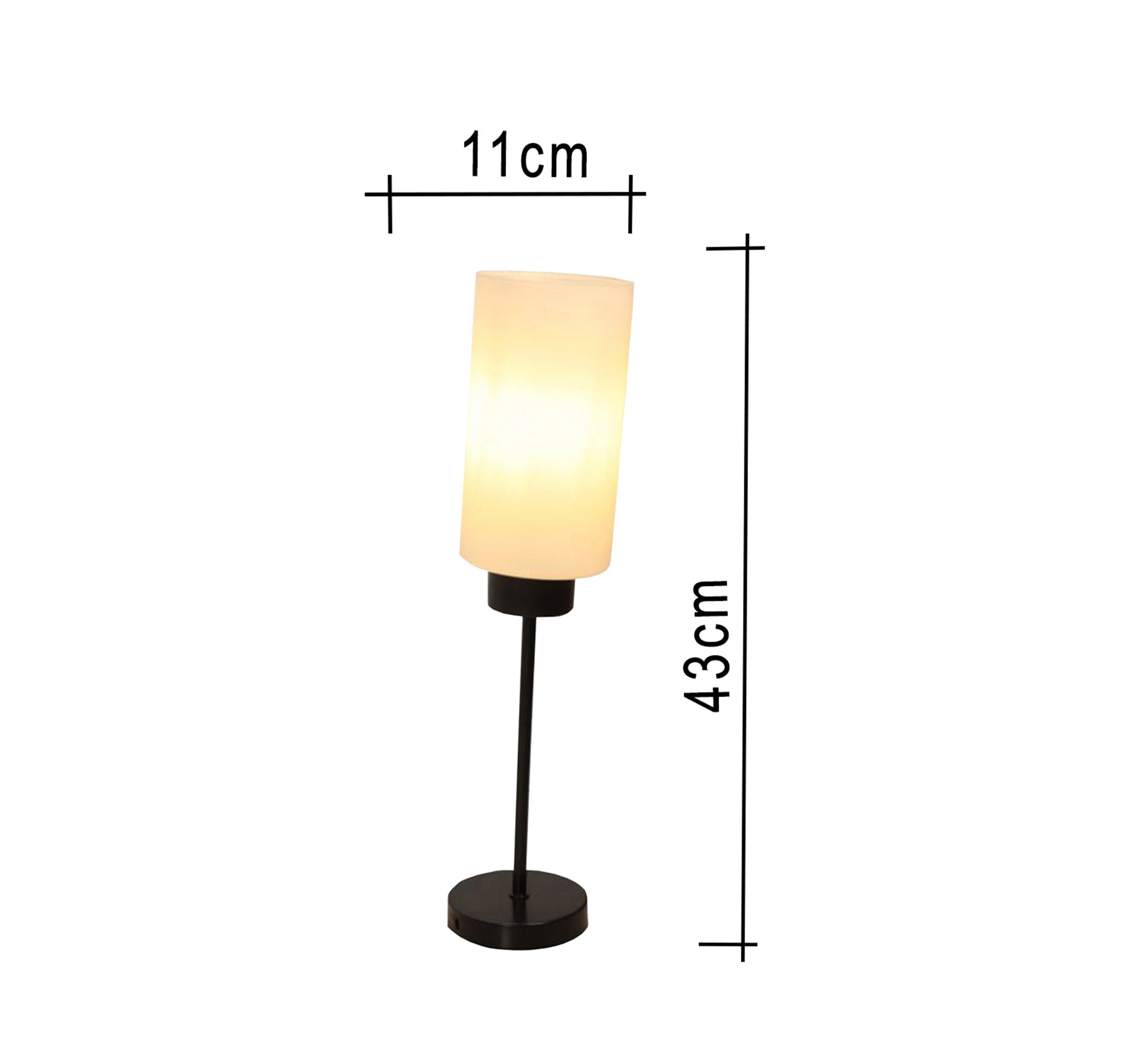 Lampshade with cylindrical glass cover - Vitrine Furniture - Table lamps