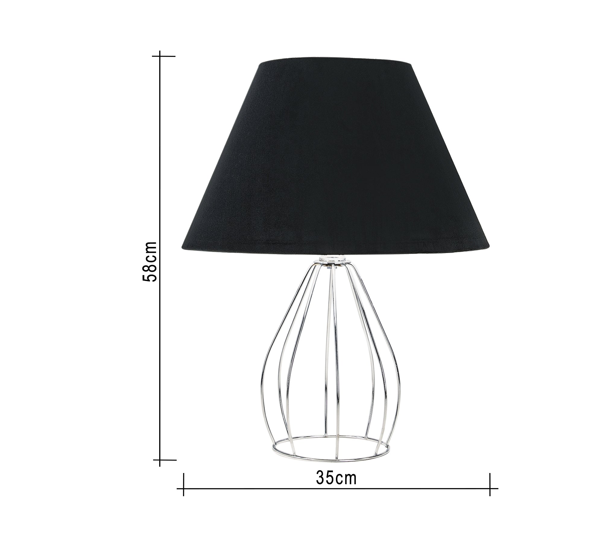 Lampshade with metal legs in the shape of an open cage - Vitrine Furniture - Lighting