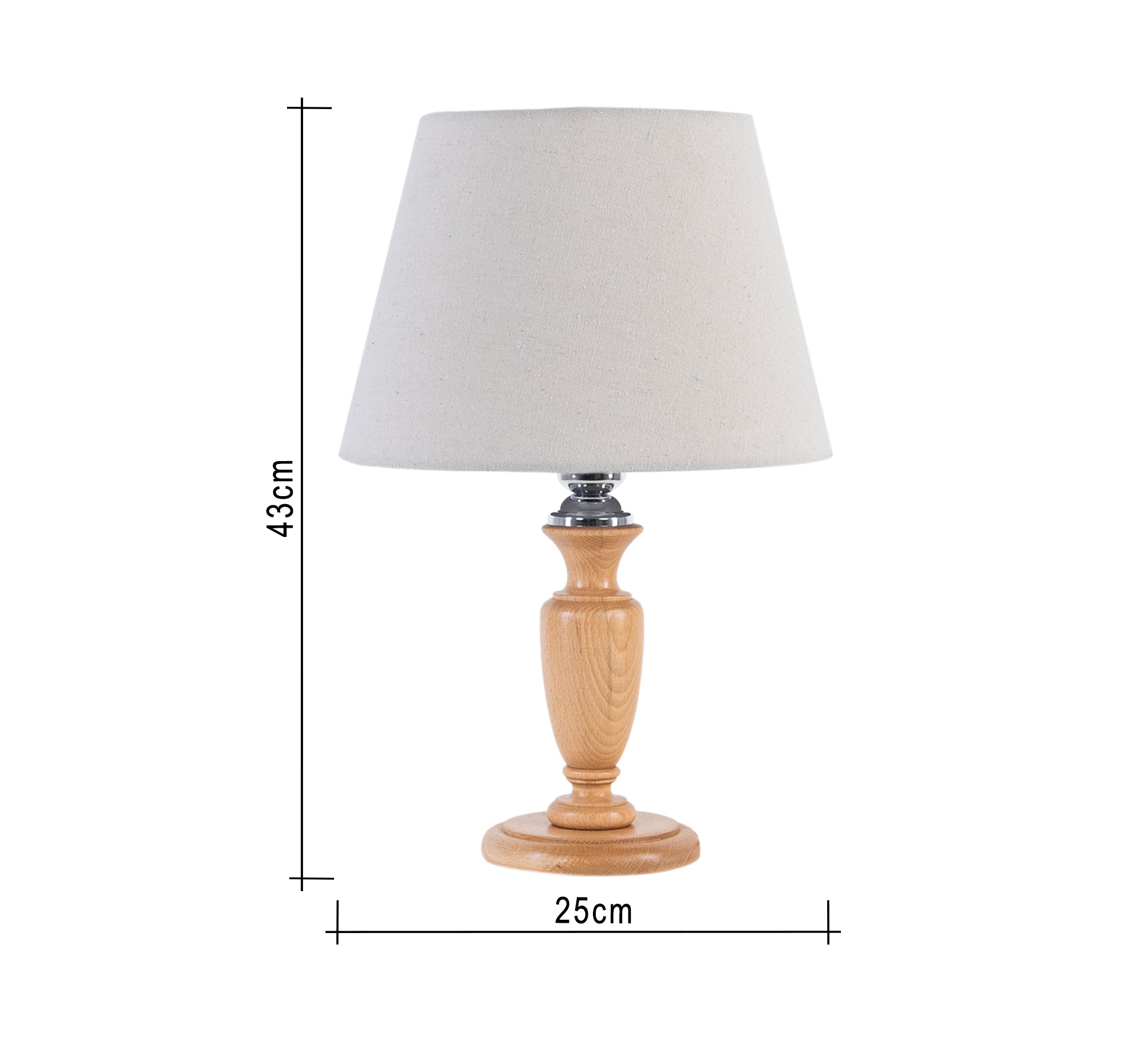 Lampshade with wooden pole - Vitrine Furniture - Lighting