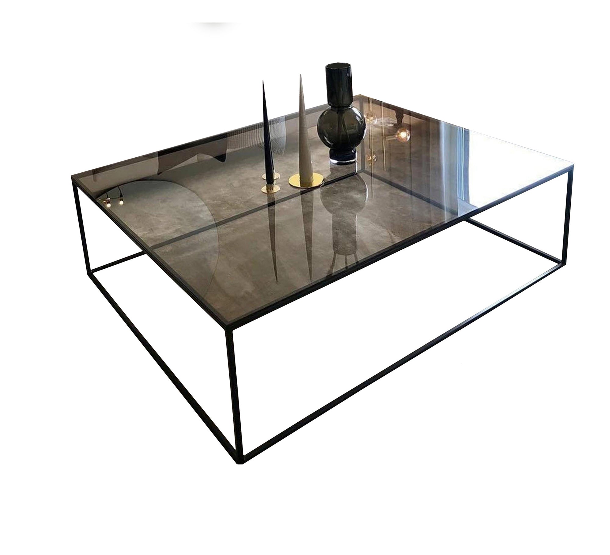 Large black table for the living room - Vitrine Furniture - Furniture