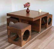 Large center table with four rolls - Vitrine Furniture - Furniture