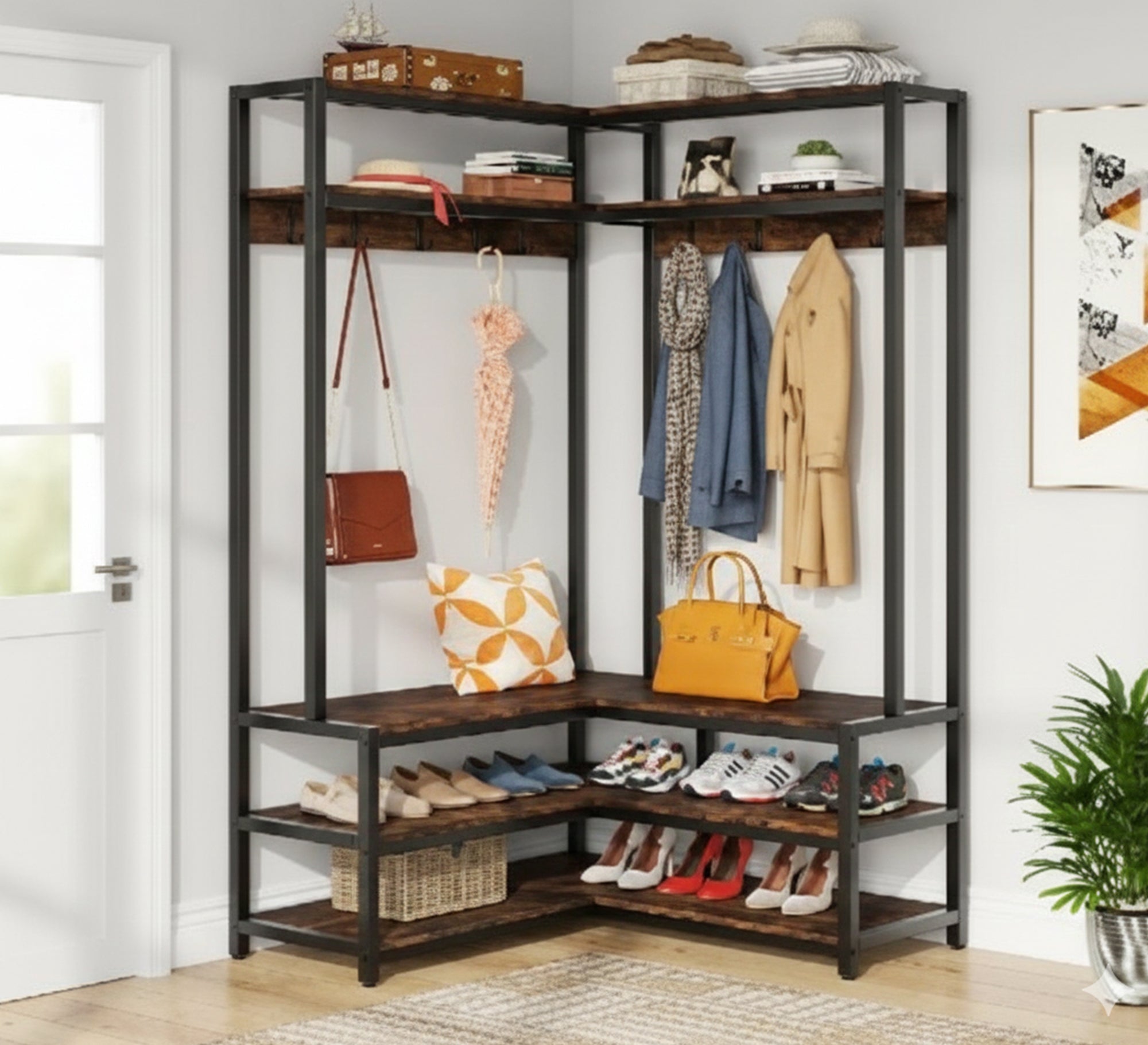 Large corner organizer for entrances and hallways - Vitrine Furniture - Furniture