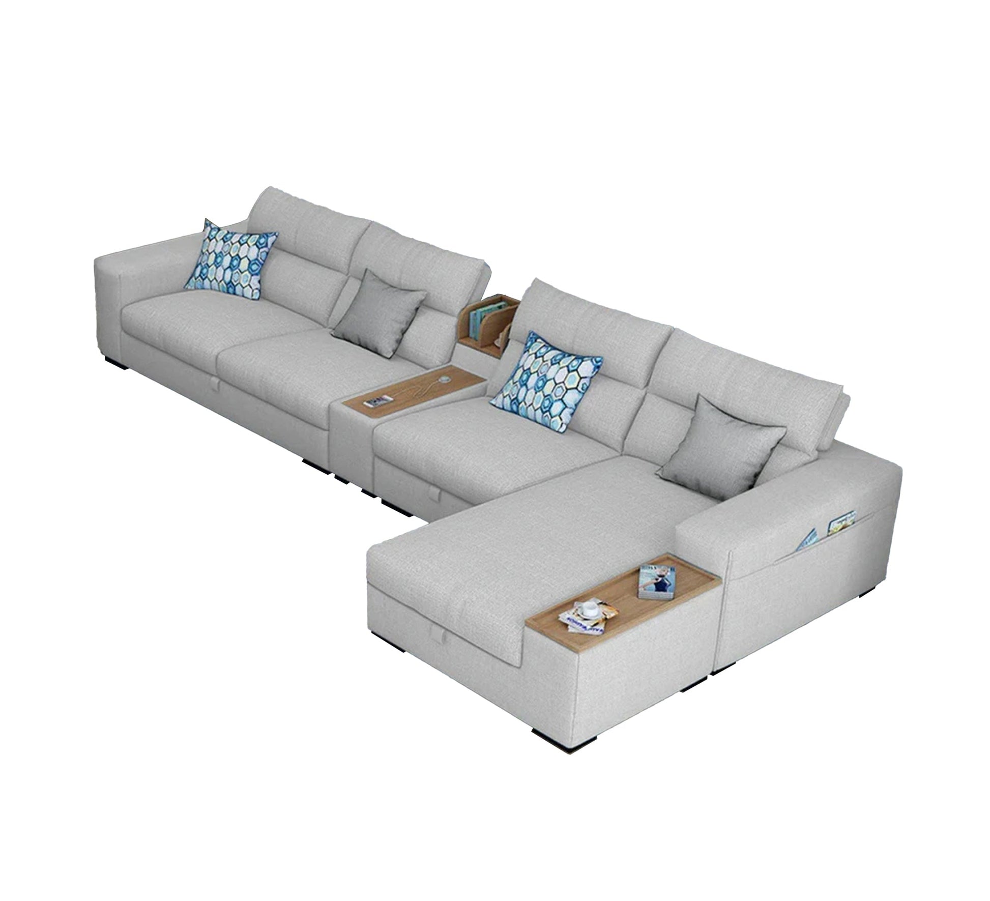 Large corner with multiple storage solutions - Vitrine Furniture - Furniture