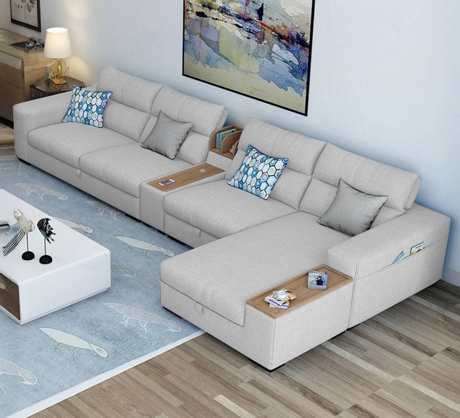 Large corner with multiple storage solutions - Vitrine Furniture - Furniture