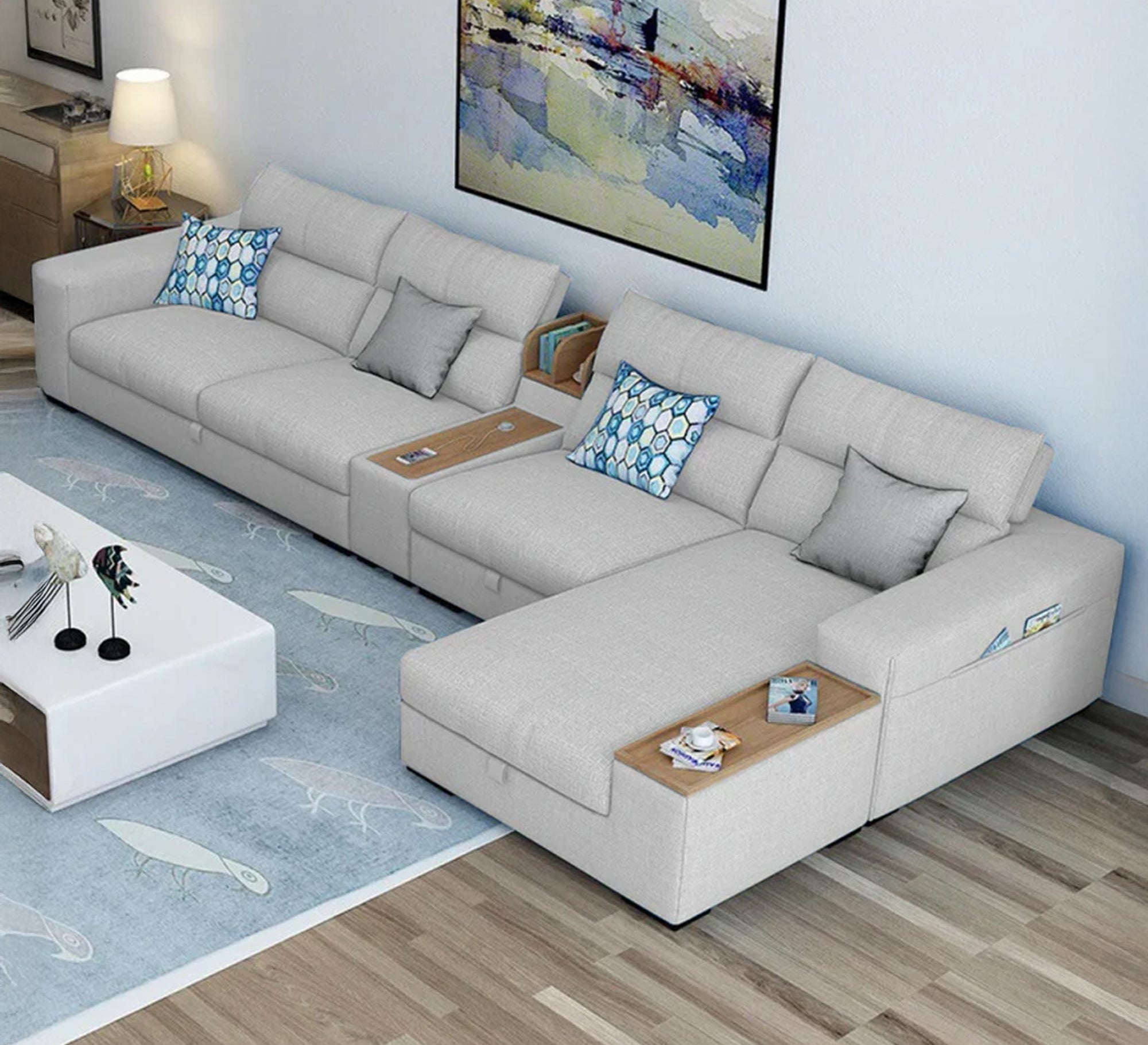 Large corner with multiple storage solutions - Vitrine Furniture - Furniture