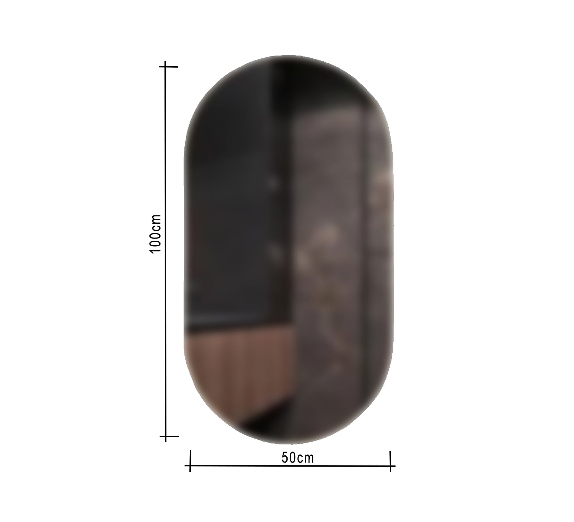 Large oval mirror - Vitrine Furniture - Décor