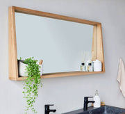 Large rectangular mirror with decorative shelf - Vitrine Furniture - Furniture