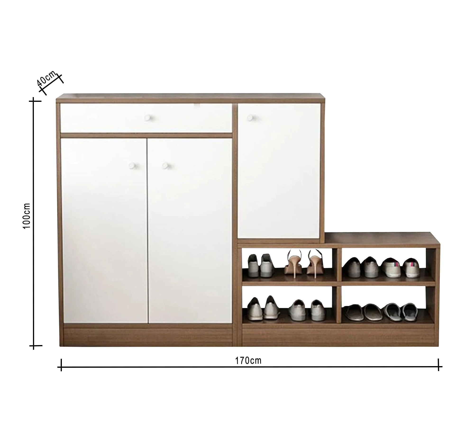 Large shoe rack with extra units - Vitrine Furniture - Furniture