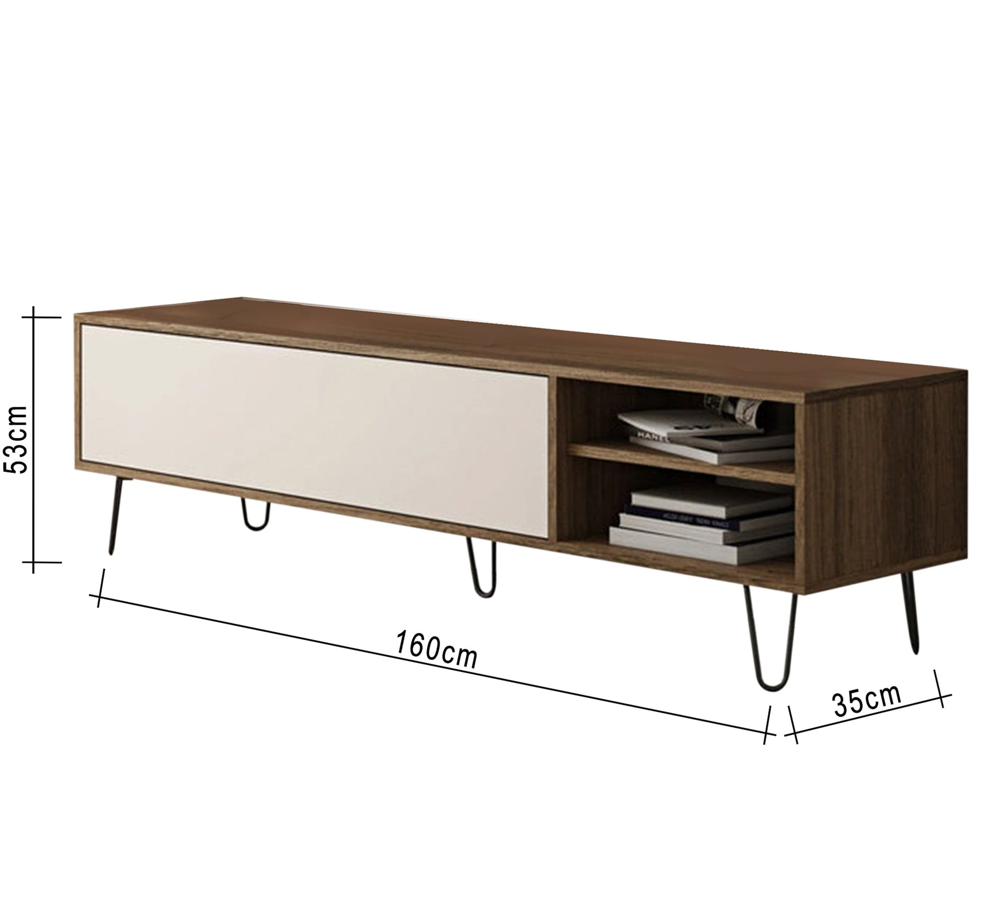 Large single door tv table - Vitrine Furniture - Furniture