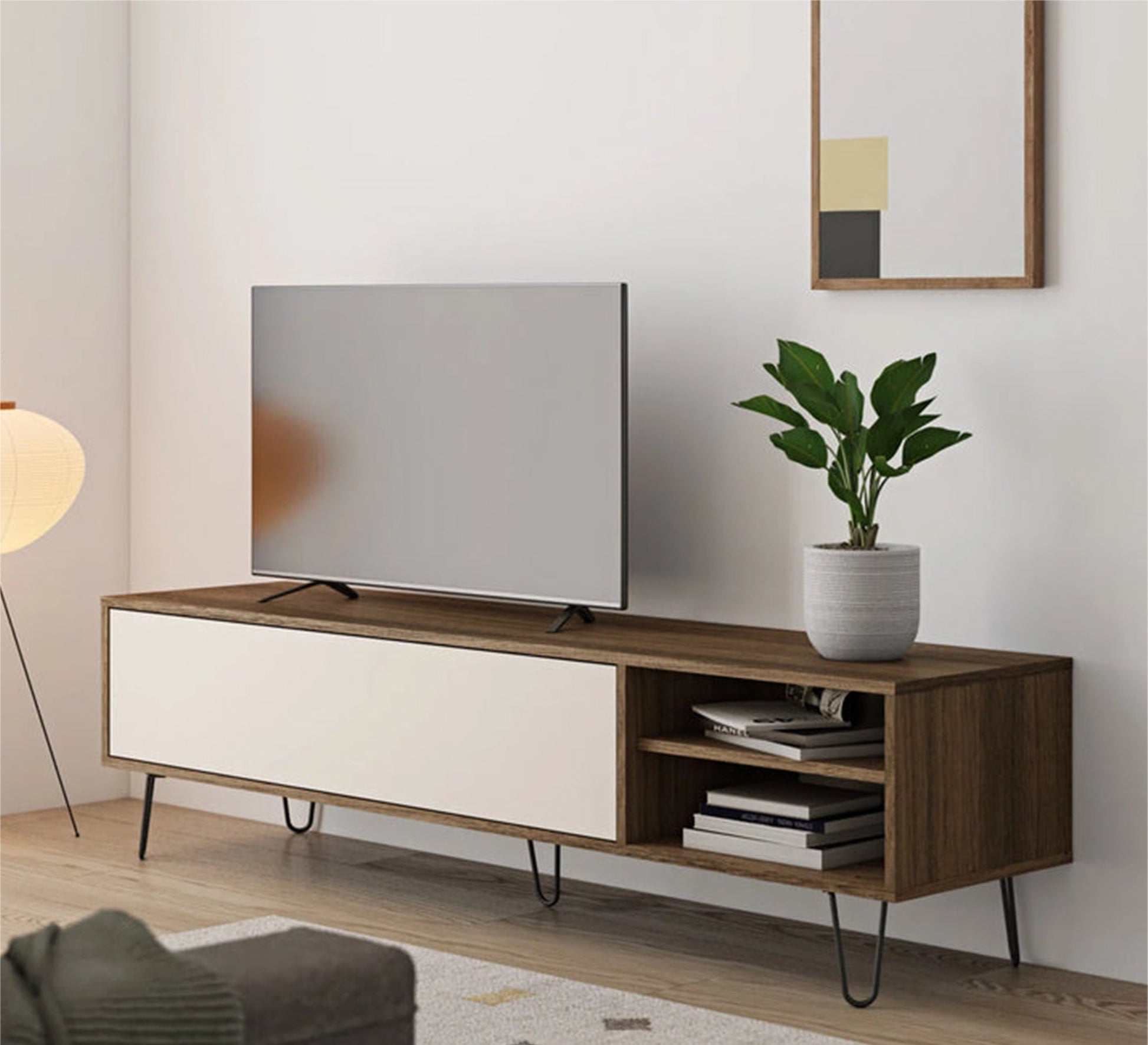 Large single door tv table - Vitrine Furniture - Furniture