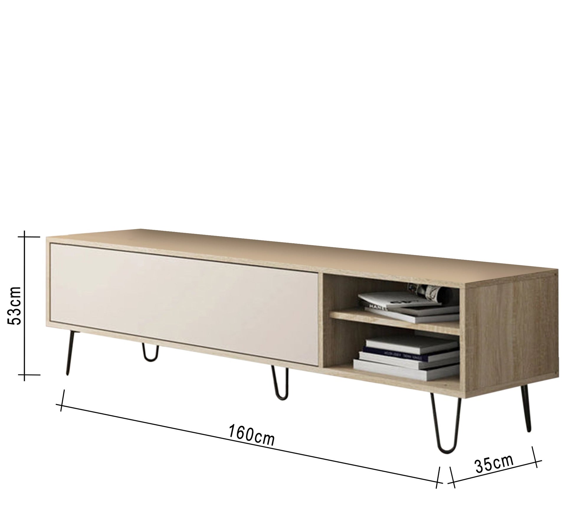 Large single door tv table - Vitrine Furniture - Furniture