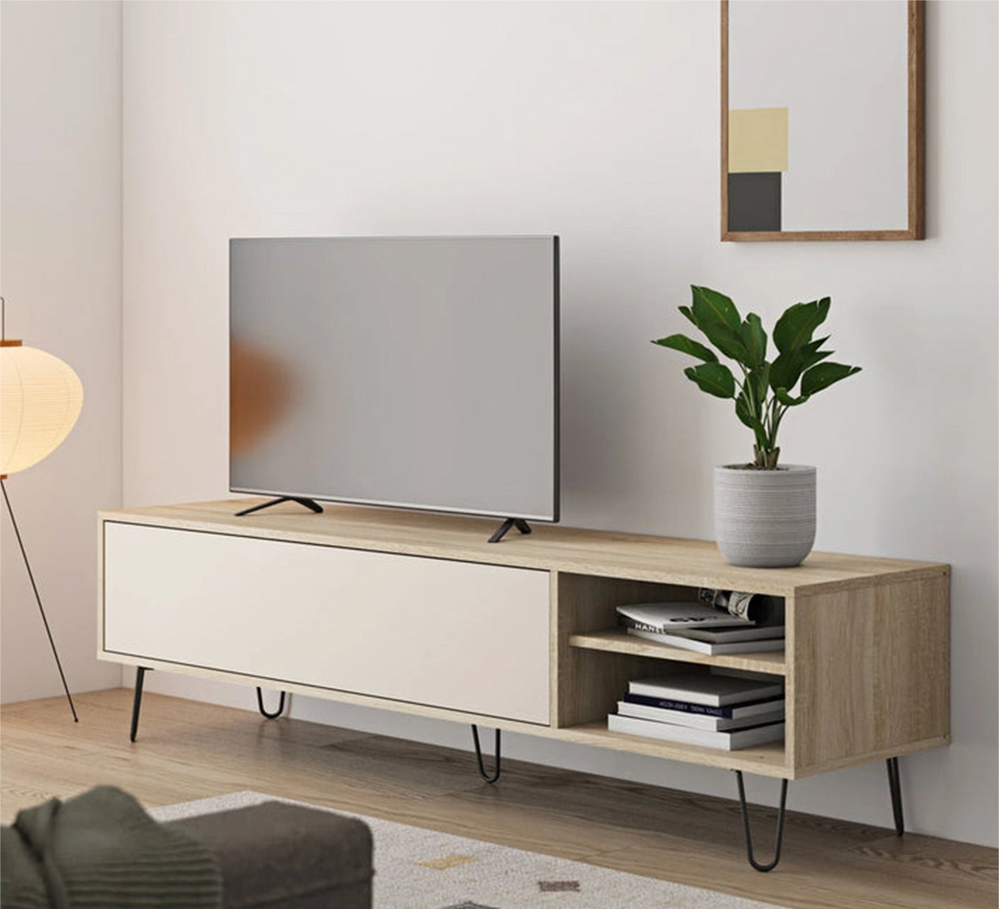 Large single door tv table - Vitrine Furniture - Furniture