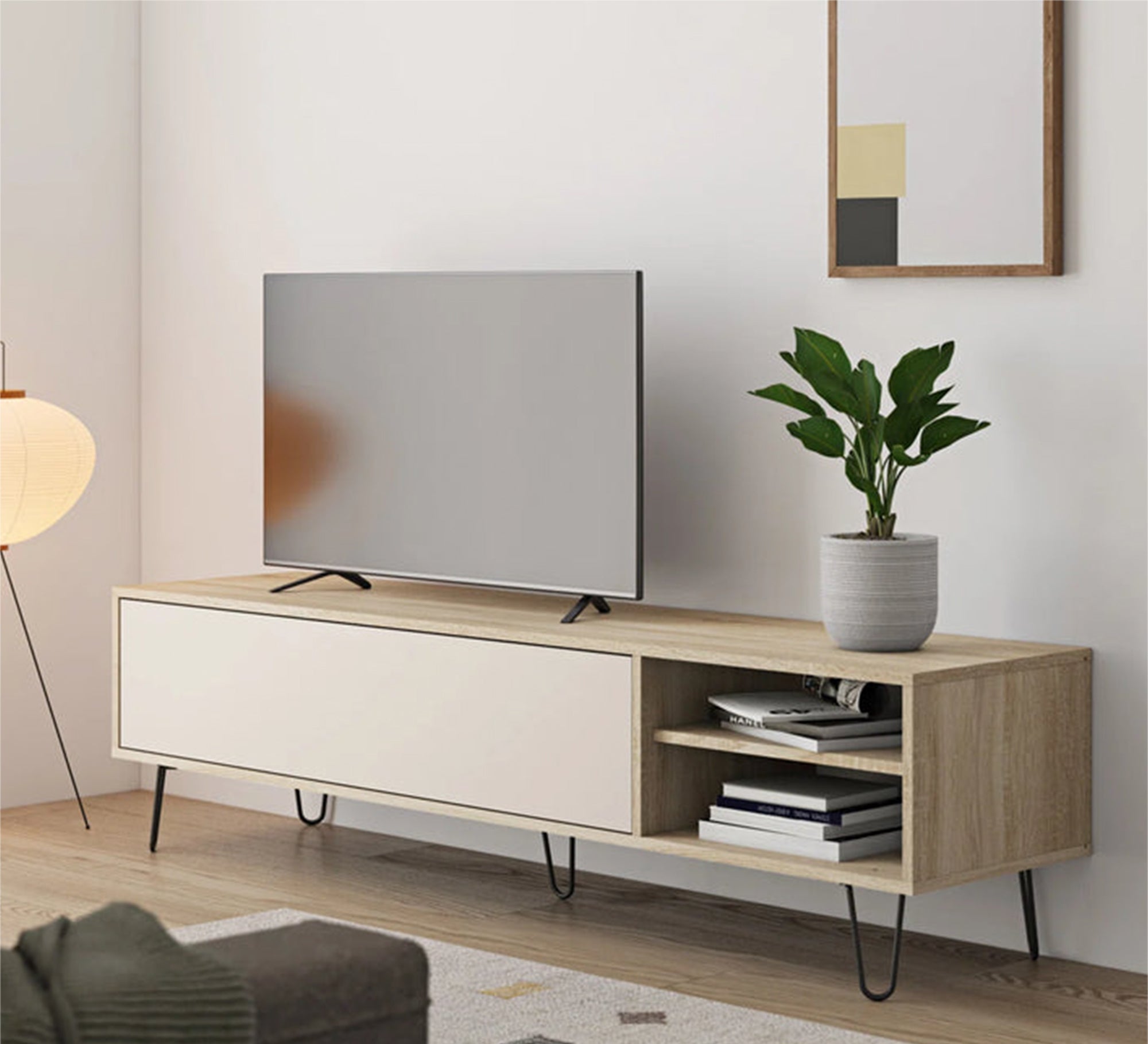 Large single door tv table - Vitrine Furniture - Furniture