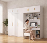 Large wardrobe and elegant and practical desk - Vitrine Furniture - Wardrobes