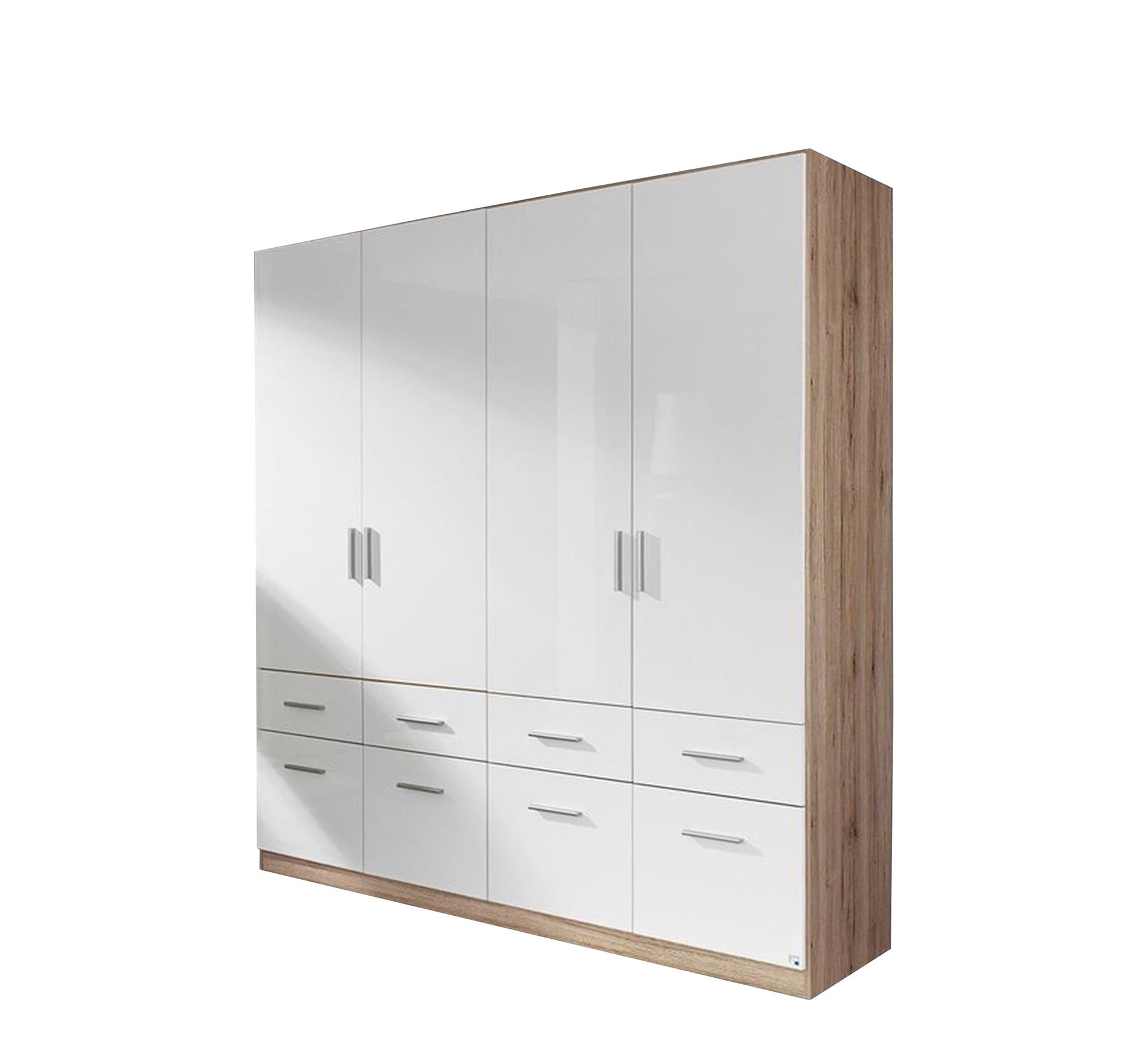Large White Beige Wardrobe Elegant & Spacious - Vitrine Furniture - Furniture