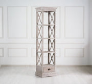 Lattice bookcase with storage drawer - Vitrine Furniture - Furniture