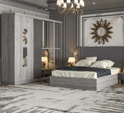 Lazita grey bedroom - Vitrine Furniture - Bed Sets