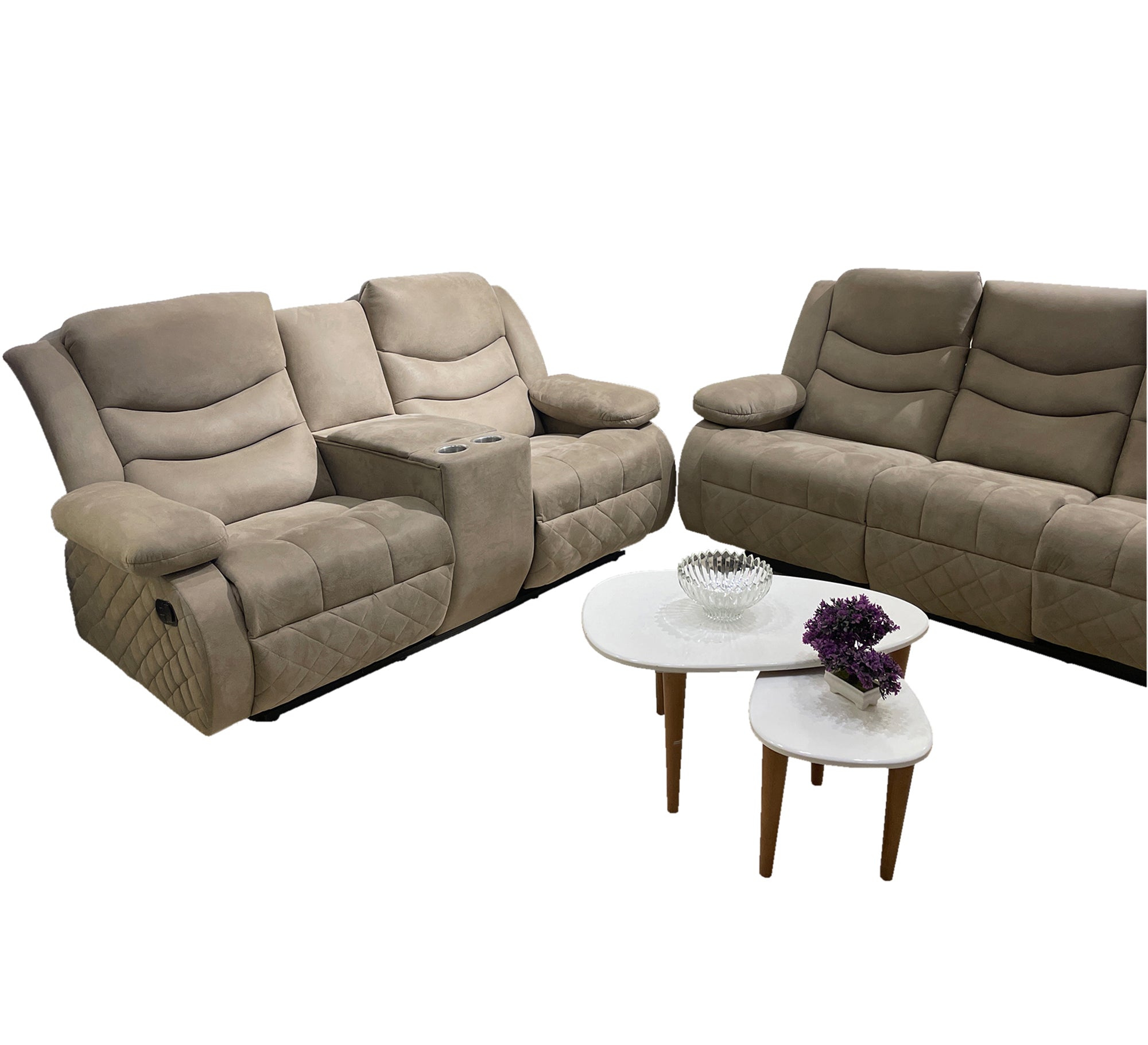 Lazy Boy Beige living room - Vitrine Furniture - Lazyboy Set