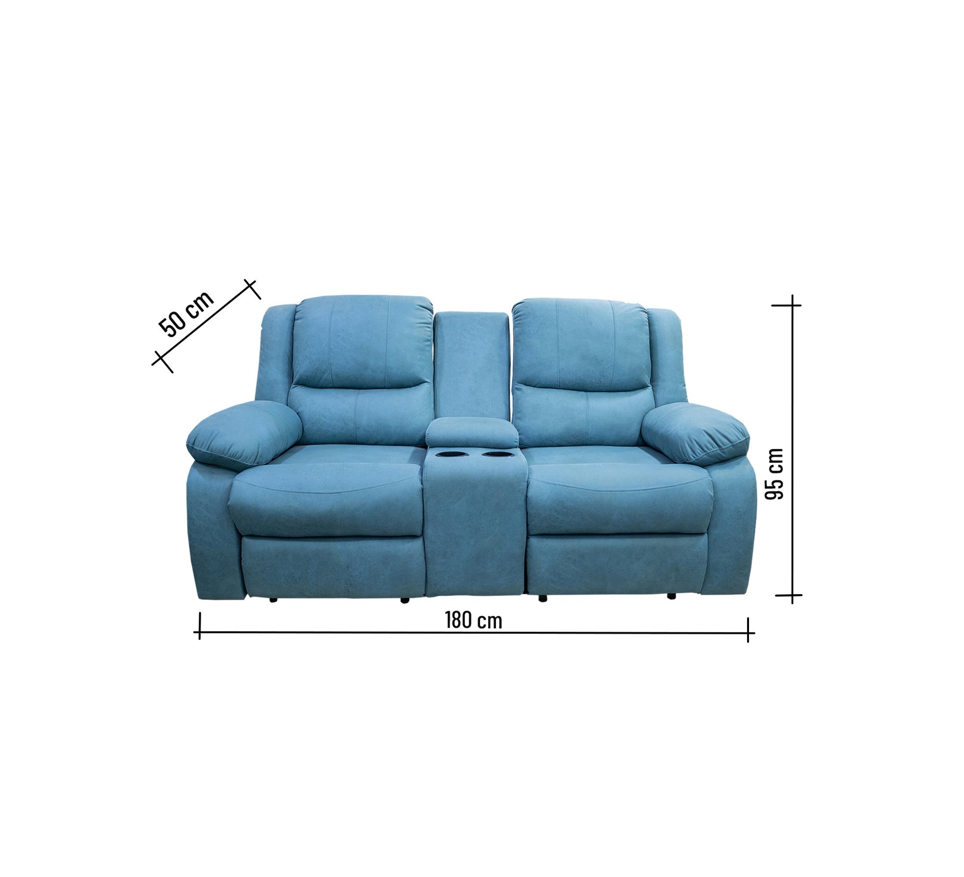 Lazy Boy Dream Recliners: Cozy Light Blue Sofas - Vitrine Furniture - Lazyboy Set