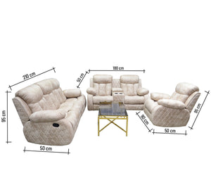 Lazy Boy Living Room Set: Light Cafe Comfort & Style - Vitrine Furniture - Lazyboy Set