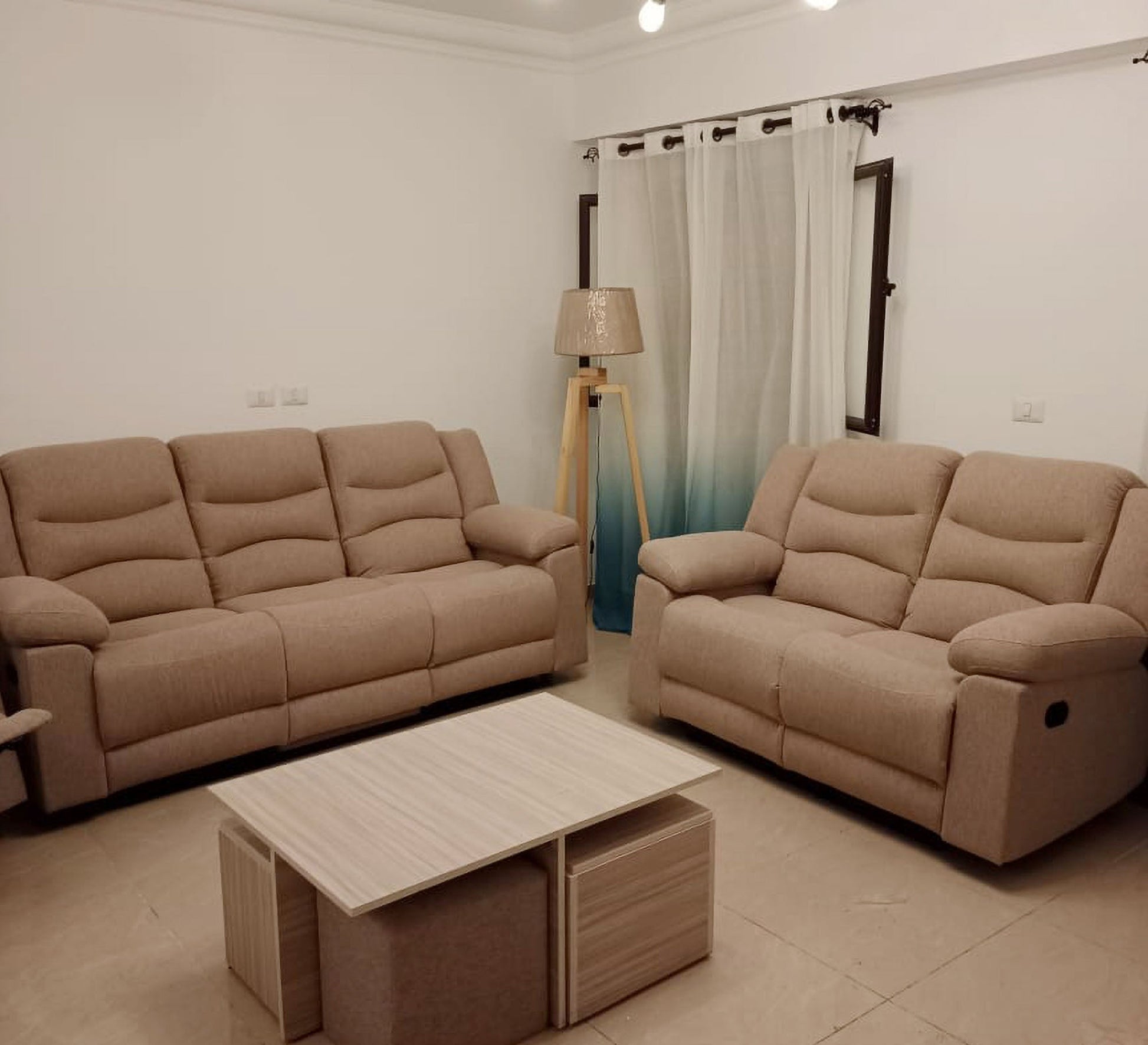 Lazy Boy living room with multiple mechanisms - Vitrine Furniture - Lazyboy Set