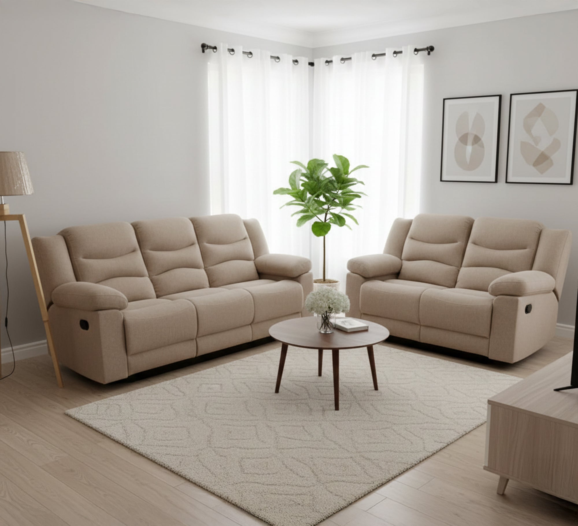 Lazy Boy living room with multiple mechanisms - Vitrine Furniture - Lazyboy Set