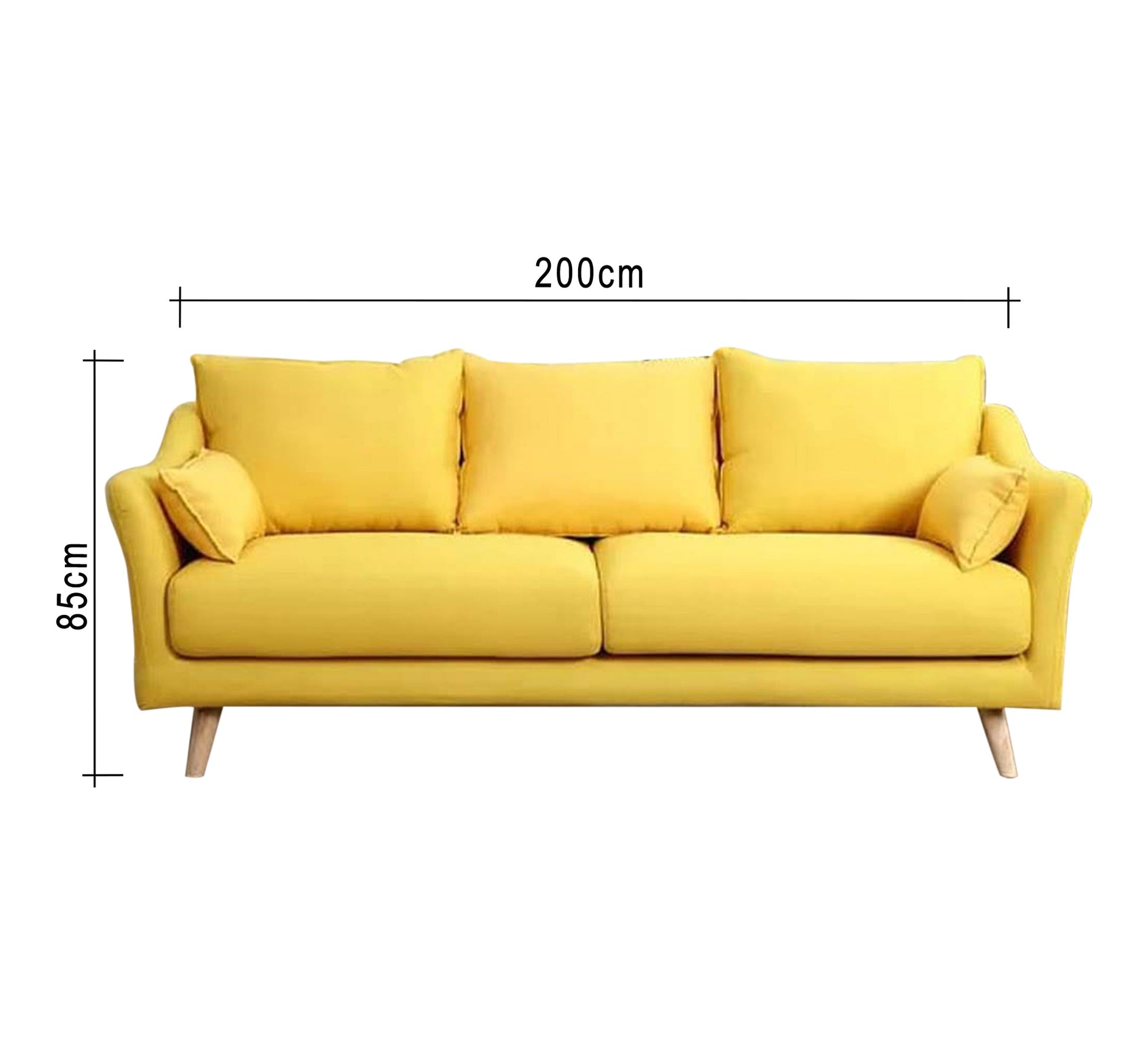Lemon Yellow Sofa - Vibrant, Stylish, Comfortable - Vitrine Furniture - Furniture