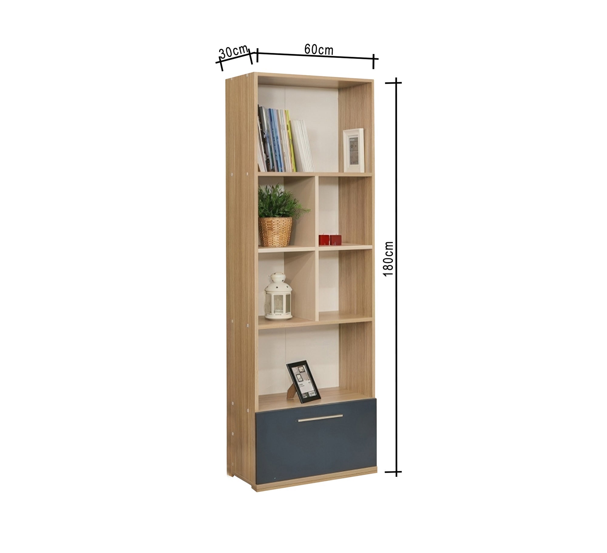 Library with drawer and open shelves - Vitrine Furniture - Furniture