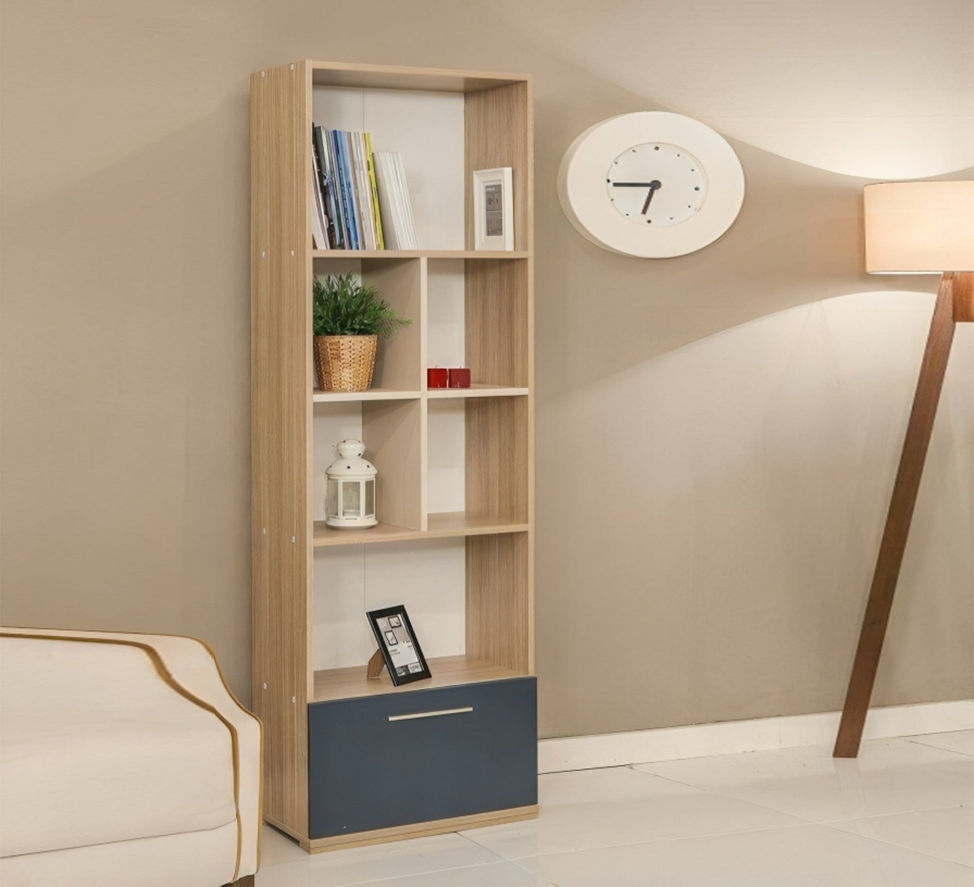 Library with drawer and open shelves - Vitrine Furniture - Furniture