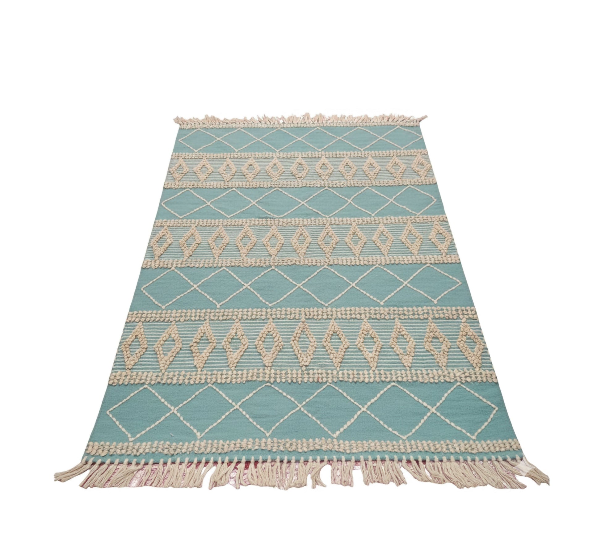 Light beige embossed nautical rug - Vitrine Furniture - Accessories