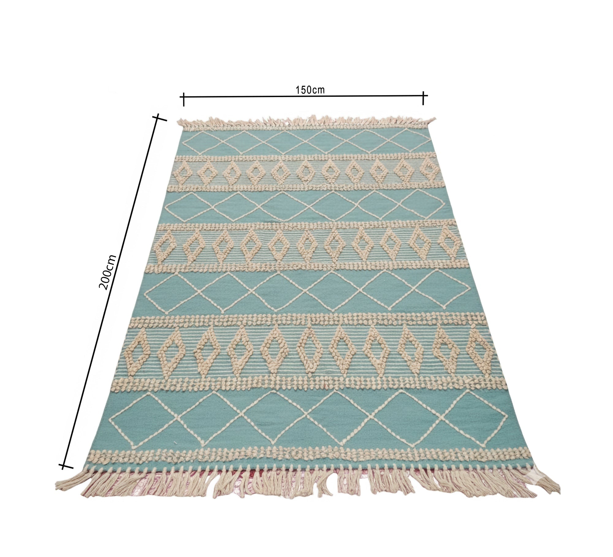 Light beige embossed nautical rug - Vitrine Furniture - Accessories