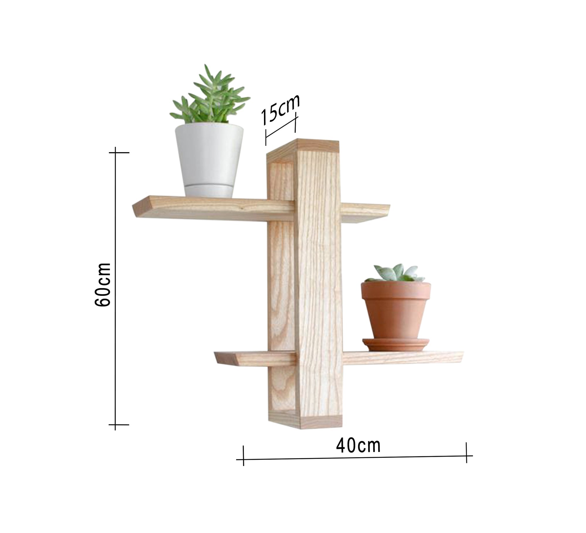 Light beige wall shelves - Vitrine Furniture - Furniture