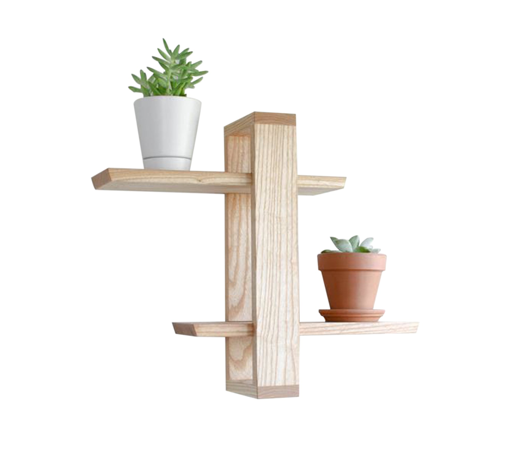 Light beige wall shelves - Vitrine Furniture - Furniture