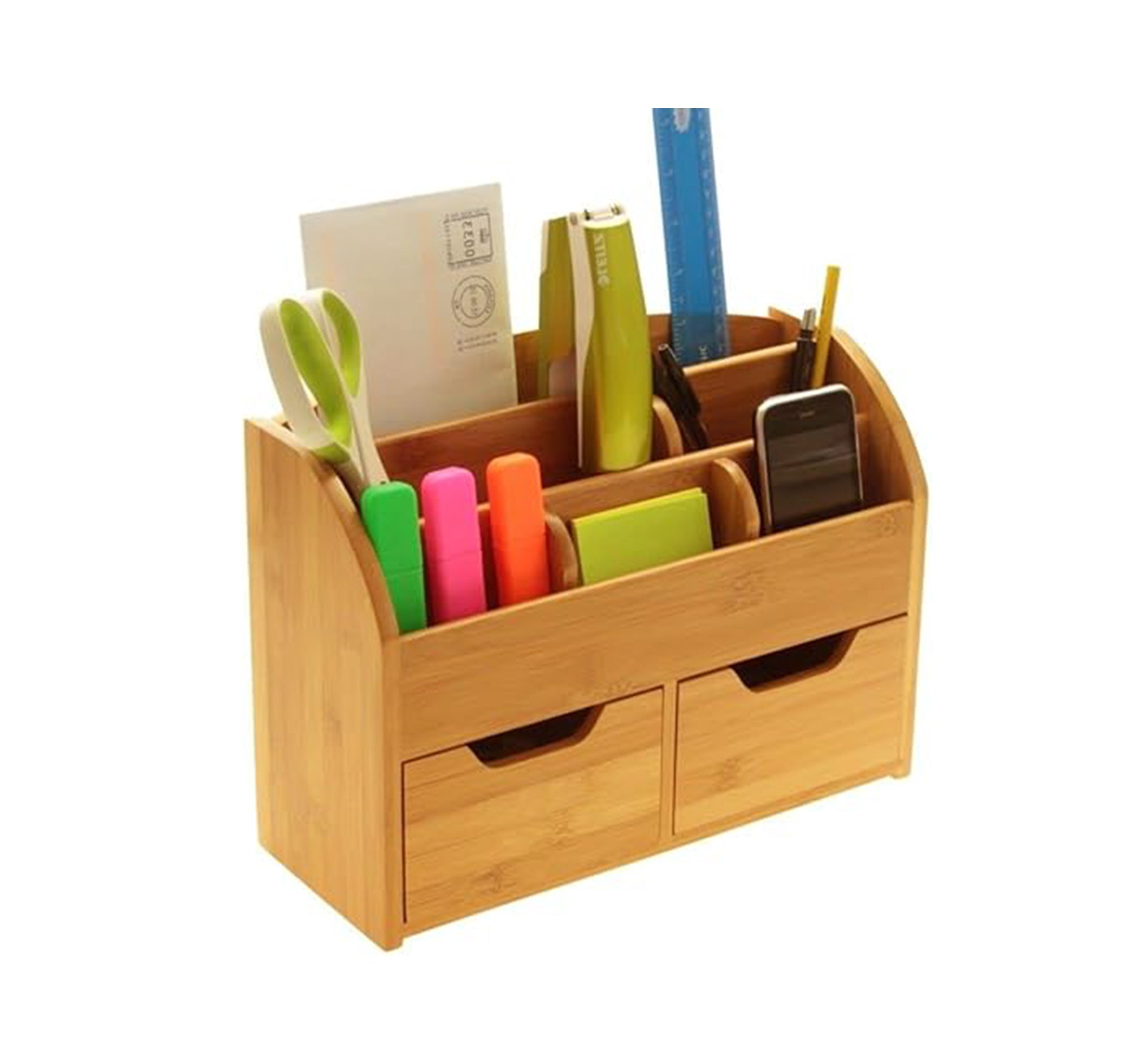 Light beige wooden desk organizer - Vitrine Furniture - Furniture