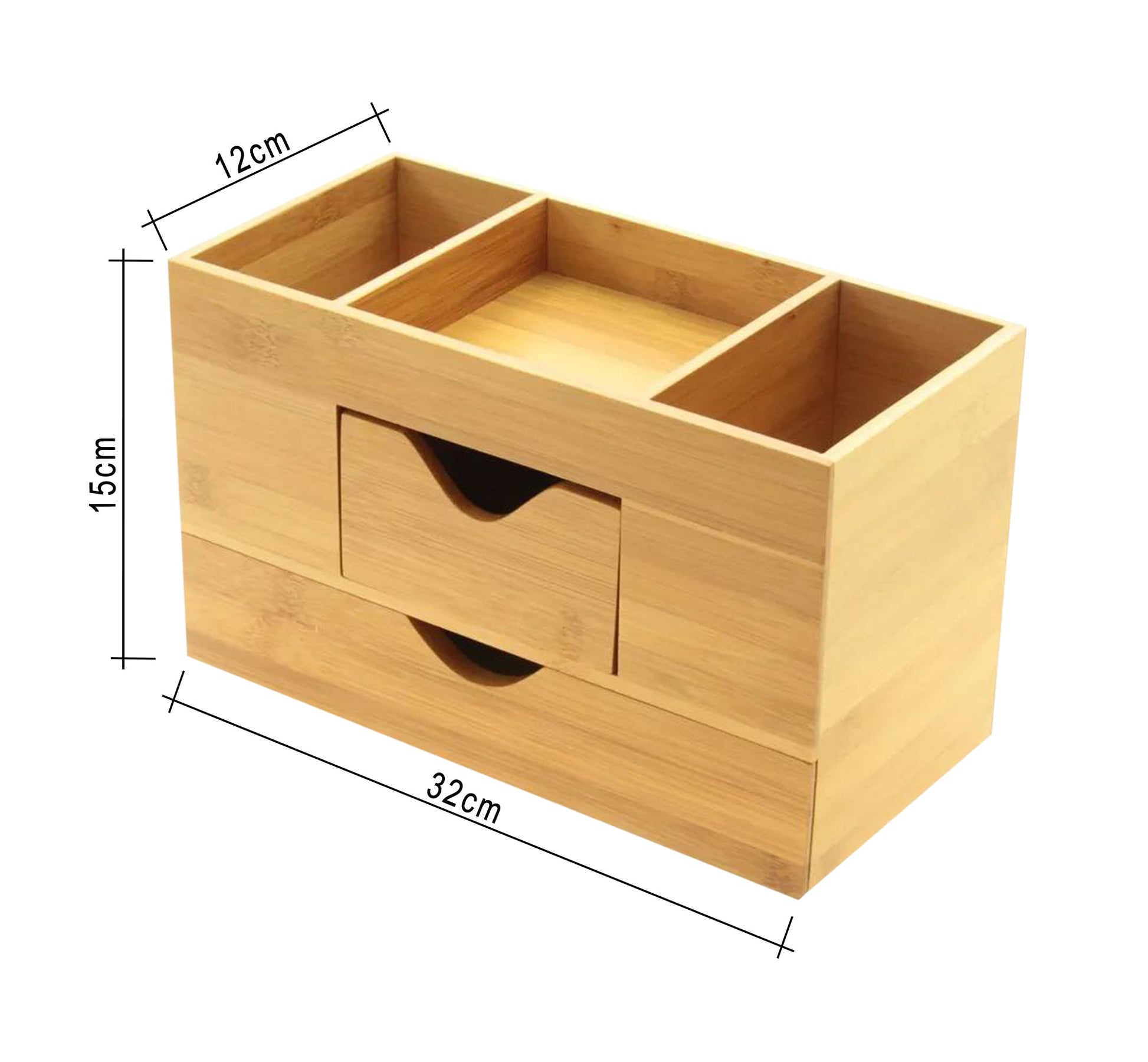 Light beige wooden office organizer - Vitrine Furniture - Furniture