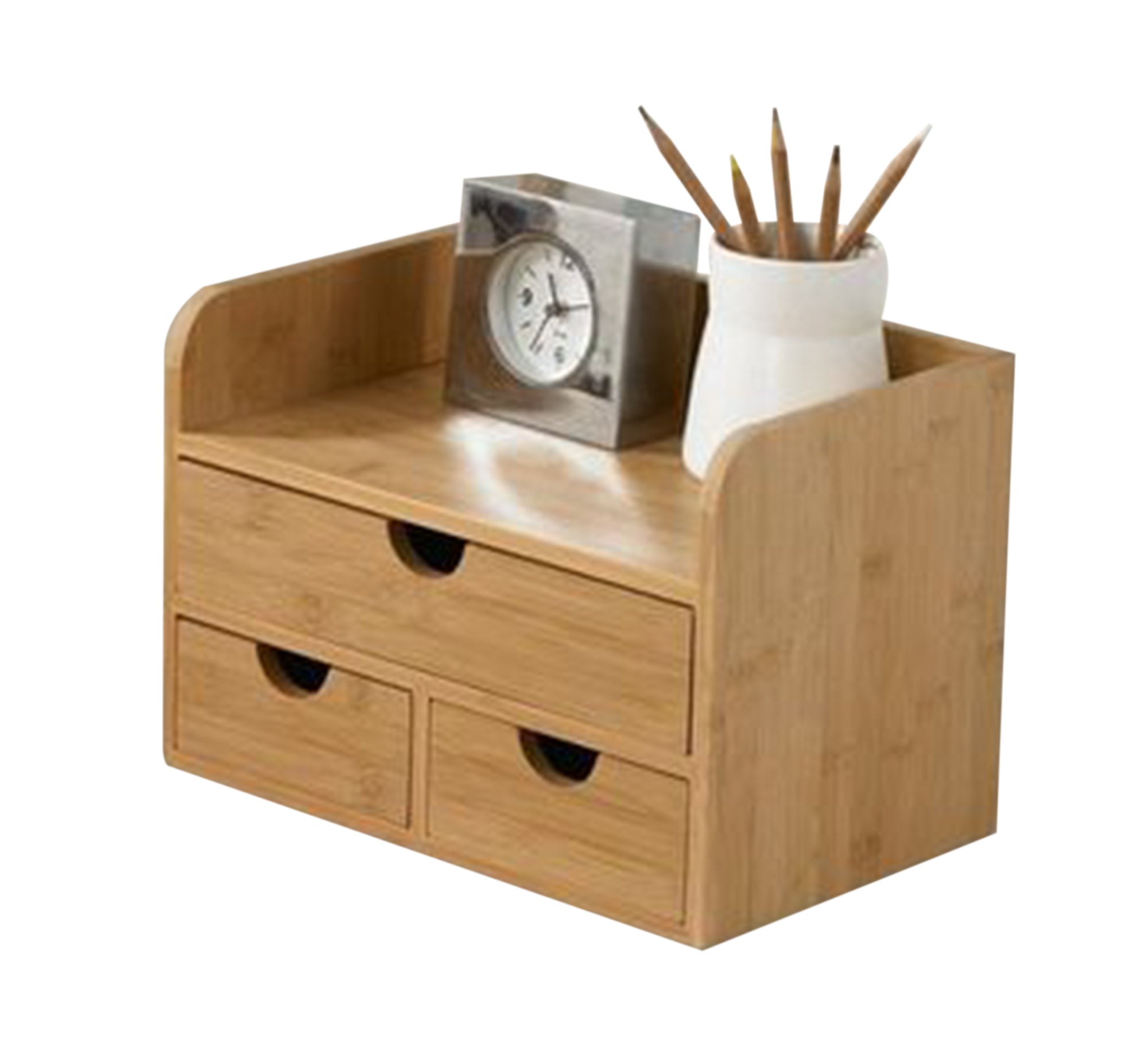 Light beige wooden organizer - Vitrine Furniture - Furniture