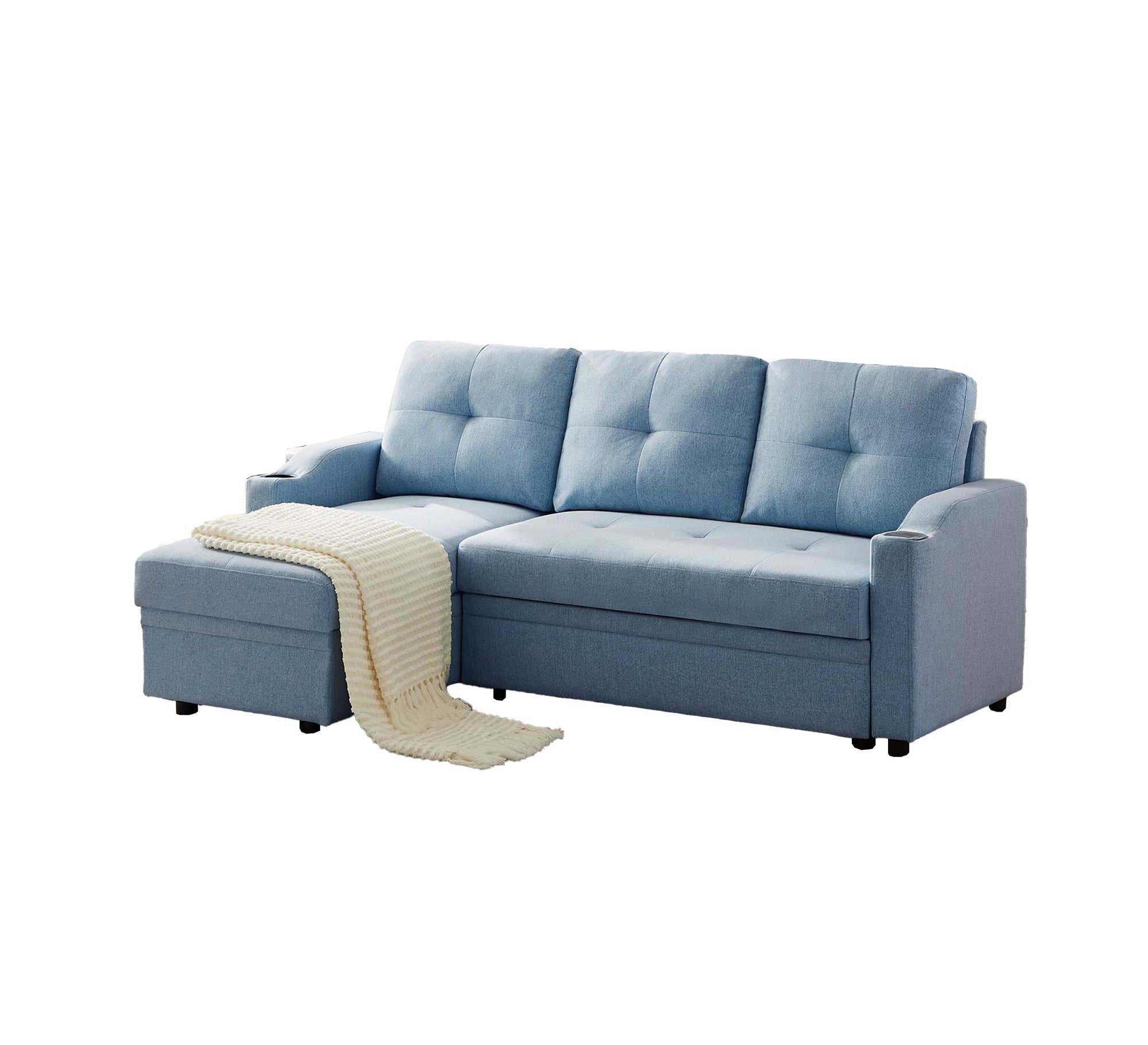 Light blue corner sofa - Vitrine Furniture - Furniture