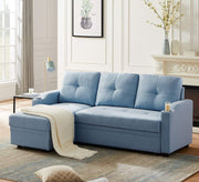 Light blue corner sofa - Vitrine Furniture - Furniture