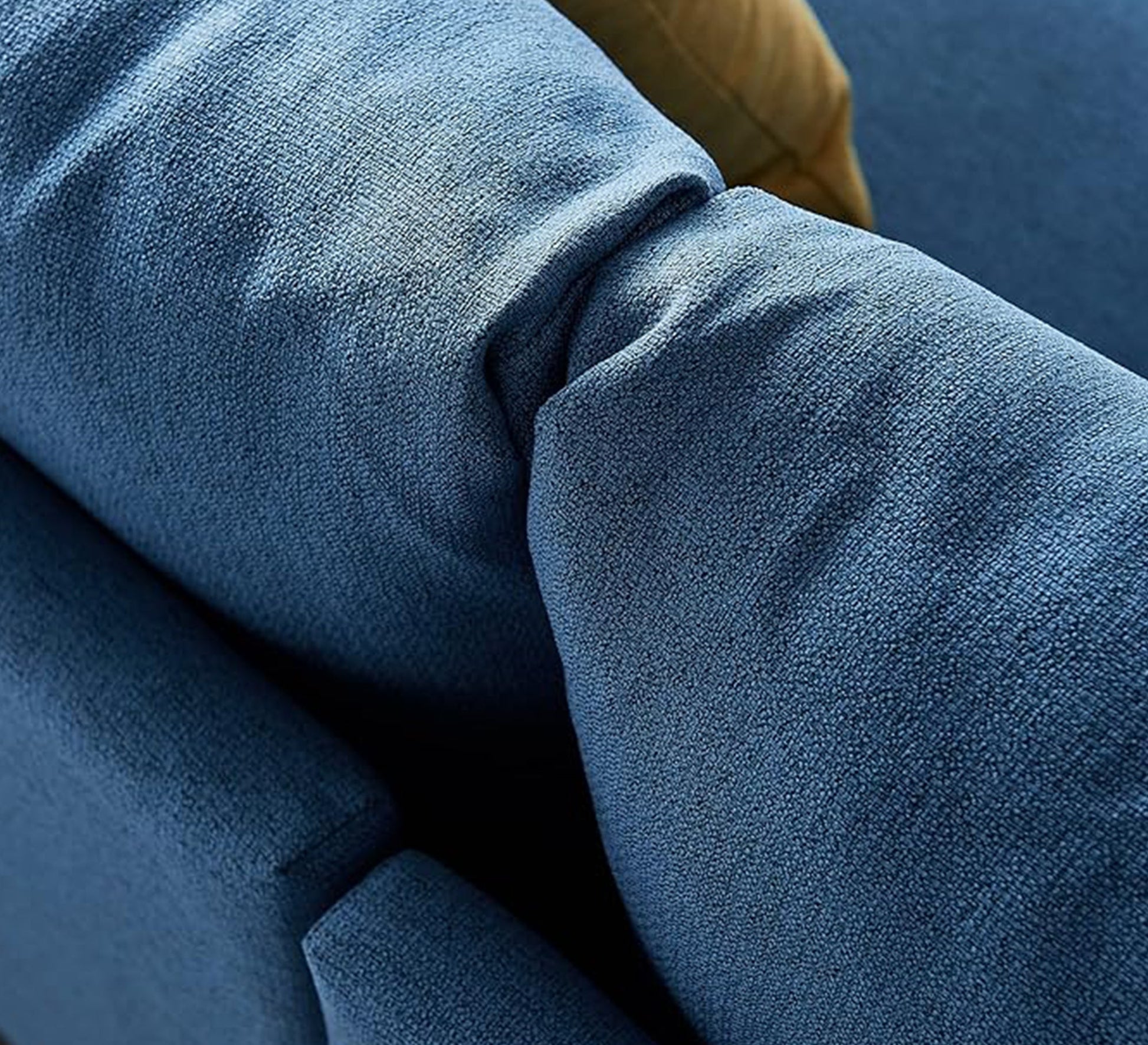 Light blue corner with comfortable modern units - Vitrine Furniture - Furniture