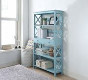 Light blue lattice bookcase - Vitrine Furniture - Furniture