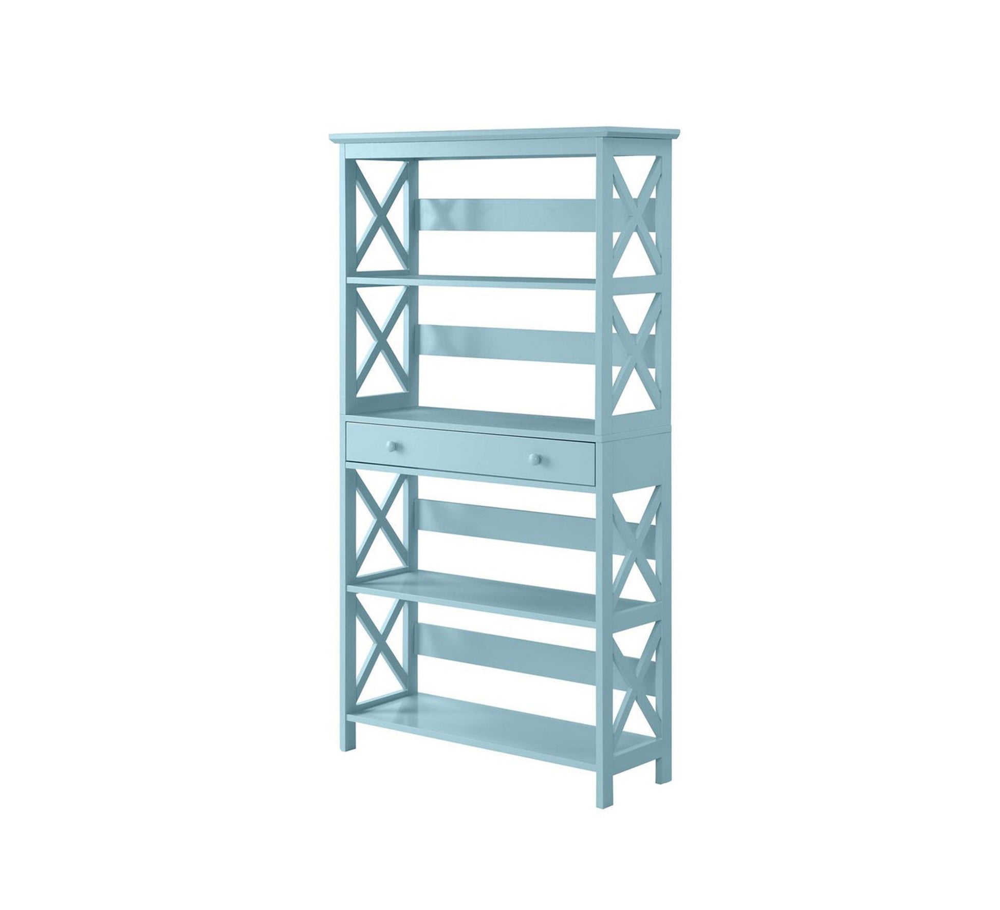 Light blue lattice bookcase - Vitrine Furniture - Furniture