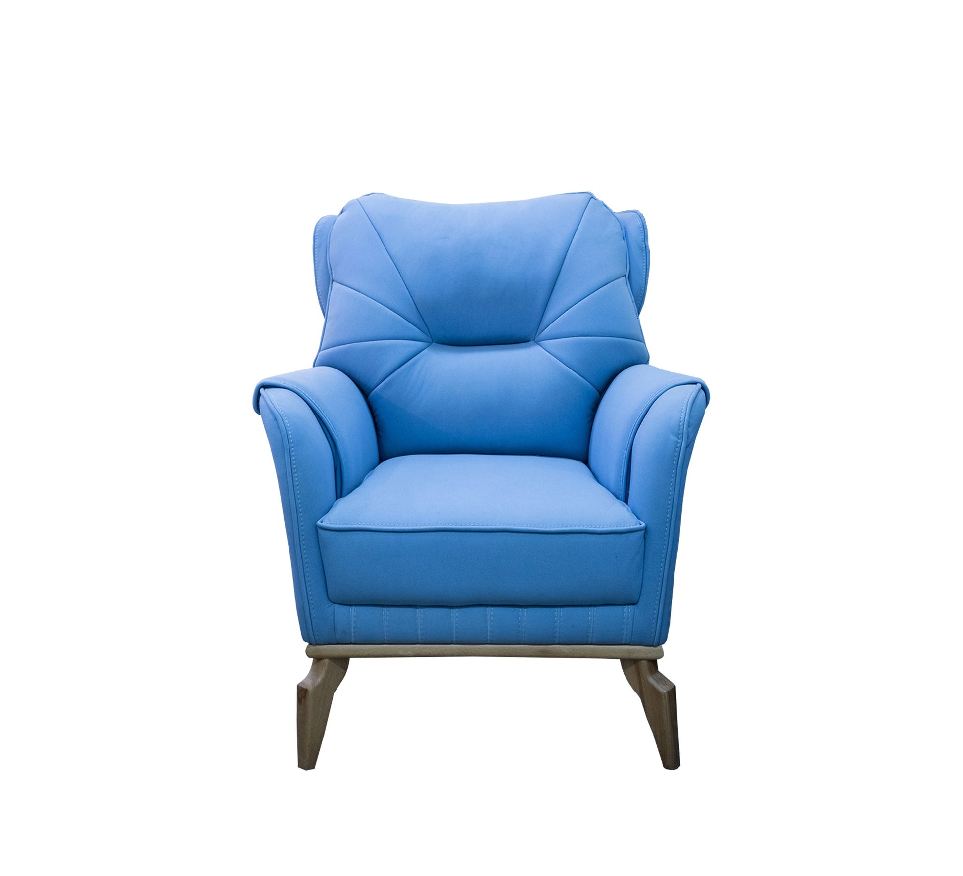 Light Blue Wood Lamp, Elegant and Modern Design - Vitrine Furniture - Living room sets