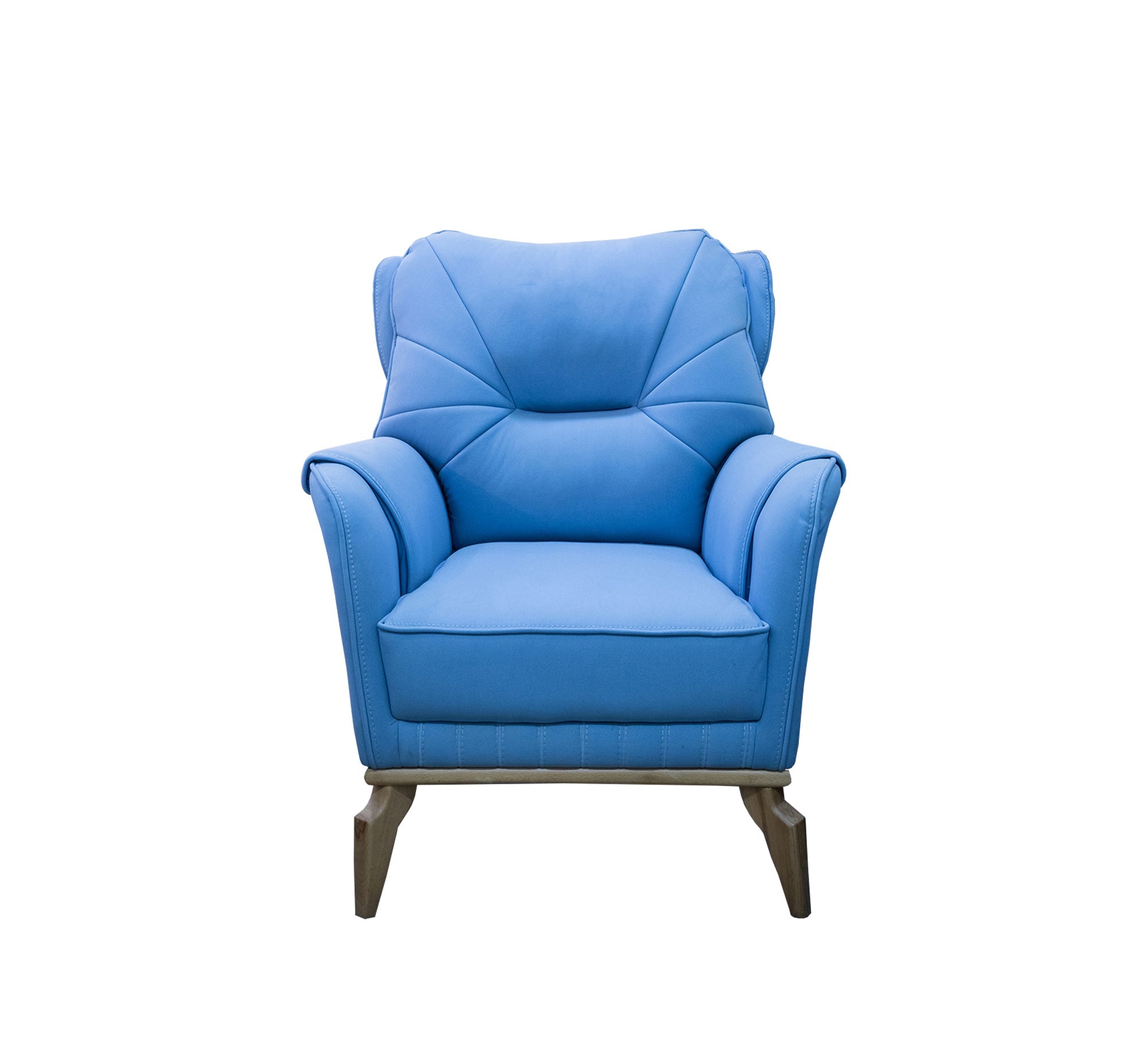 Light Blue Wood Lamp, Elegant and Modern Design - Vitrine Furniture - Living room sets