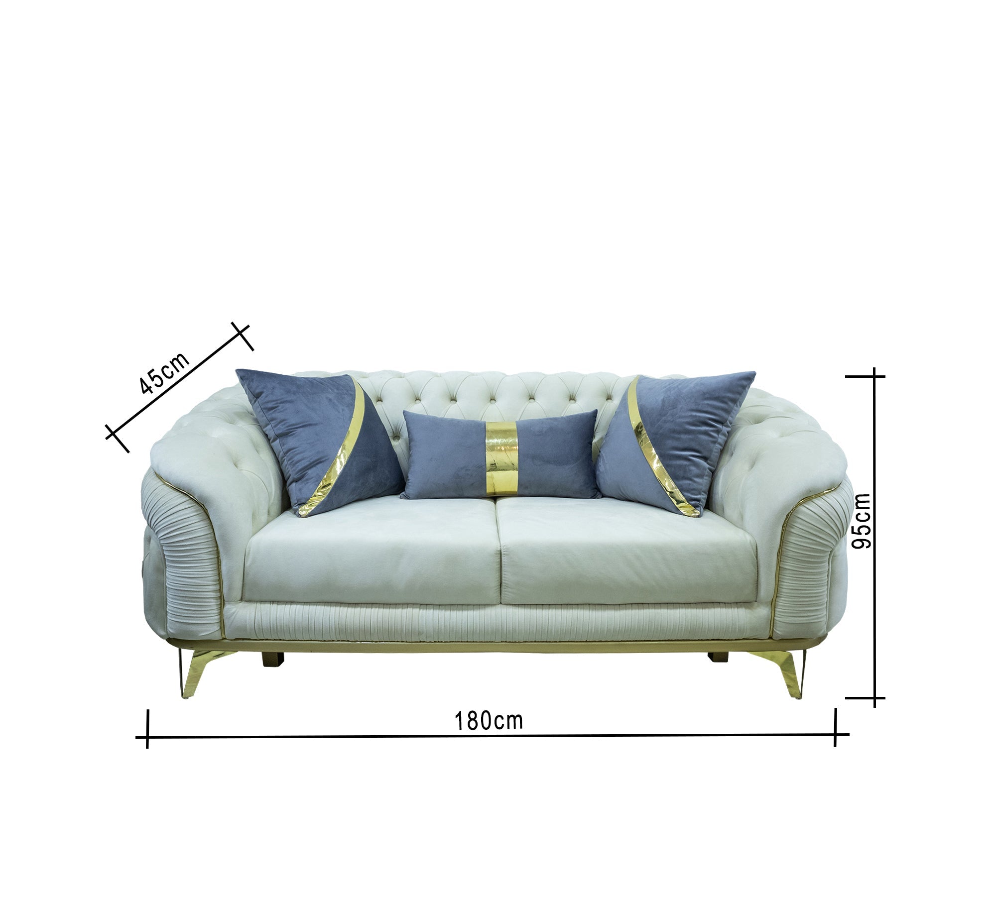 Light Blue Wooden Lamp - Chic, Cozy, Handheld - Vitrine Furniture - Living room sets