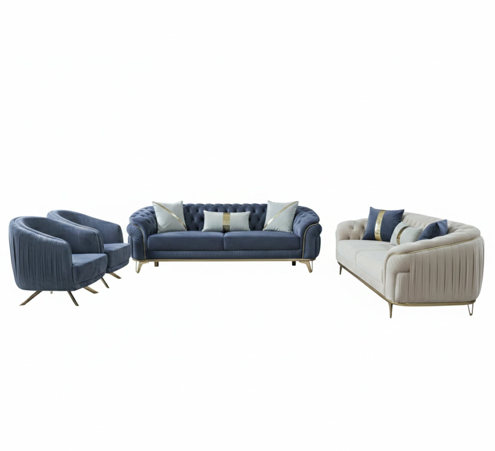 Light Blue Wooden Lamp - Chic, Cozy, Handheld - Vitrine Furniture - Living room sets